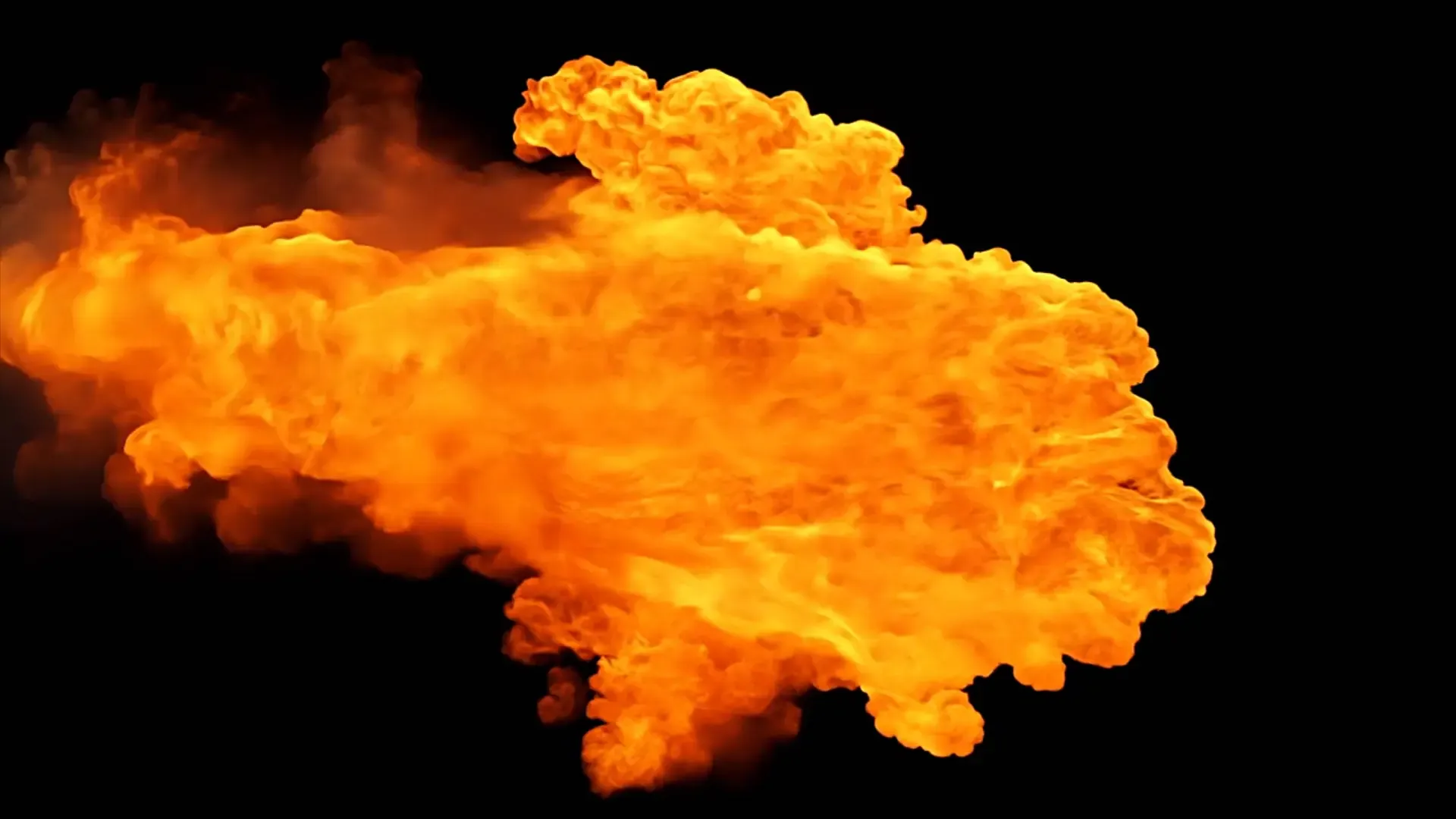 Massive Flame Explosion Overlay for Cinematic Projects